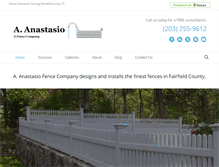 Tablet Screenshot of anastasiofence.com